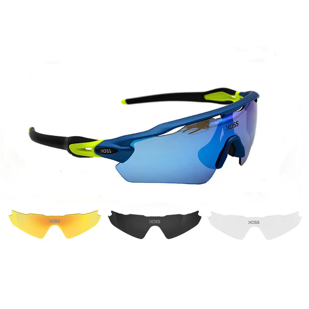 

XOSS Cycling Glasses 100% UV400 Protection Hiking Eyewear Sunglasses Unisex Anti-slip Nose Pad Multi-color Gafas Ciclismo Hombre