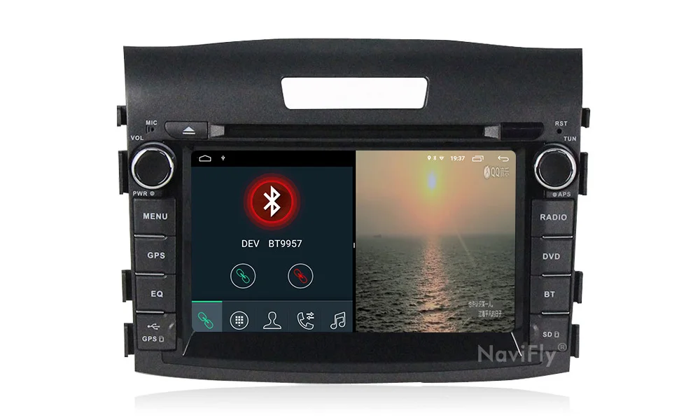 Perfect Navifly Android 9.1 car multimedia dvd player for Honda CRV CAR GPS navigation Radio Tape Recorder Stereo Map RAM 2G ROM 32G BT 17
