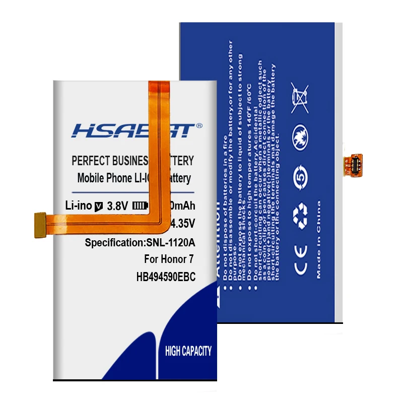 HSABAT 4650 мА/ч, HB494590EBC Батарея для huawei Honor 7 G620 G628 PLK-AL10 PLK-UL00 PLK-TL01H