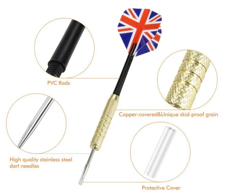 Popular Brand New 3PCS/Lot 145mm Stainless Steel Needle Tip Darts 18g/piece Throwing Toy Play Darts With Unique Design