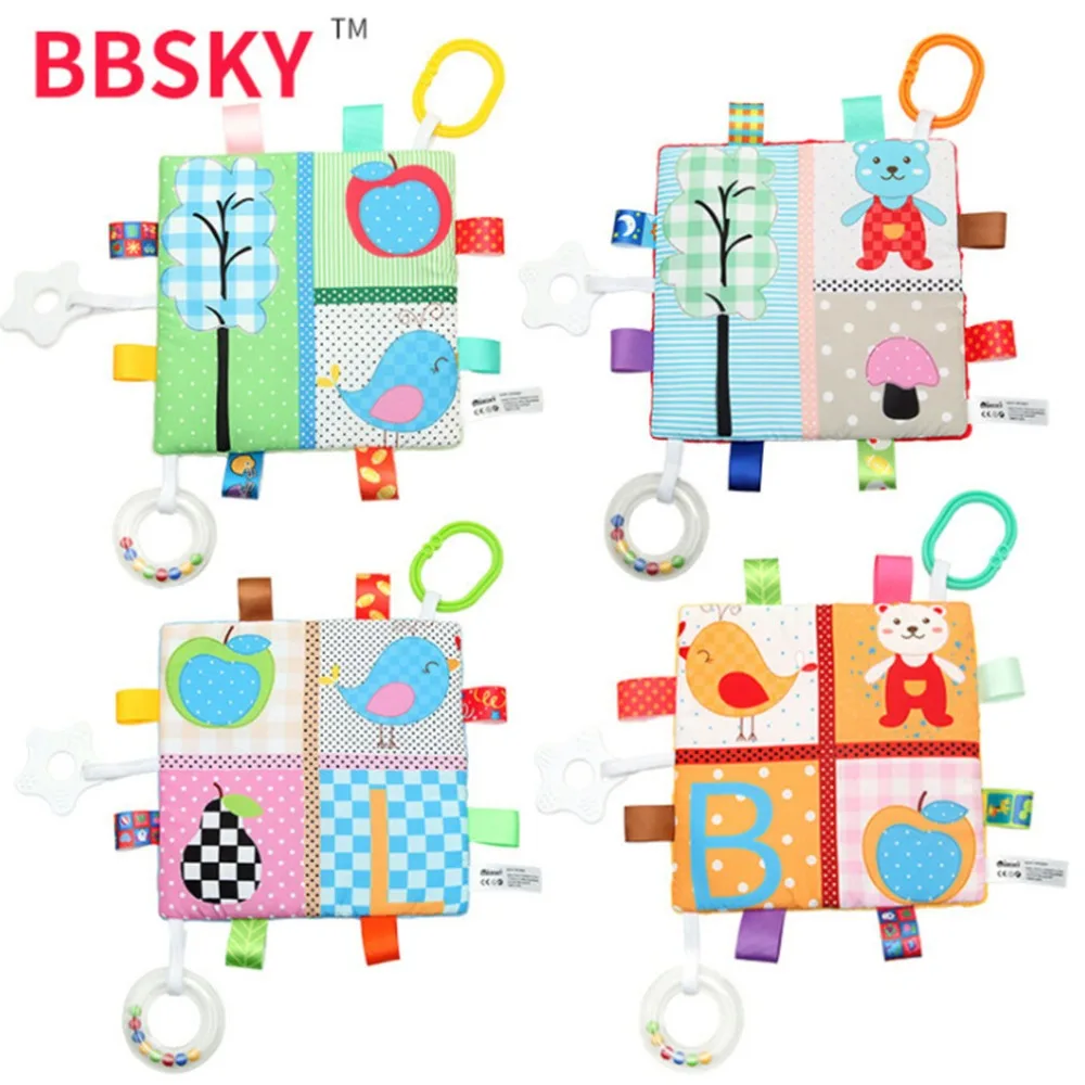 

Infant Animals Plants Cartoon Soothing Towel Baby Care Dental Care Baby Teethers Soft Cloth Book Comforting Baby Toddlers Toys