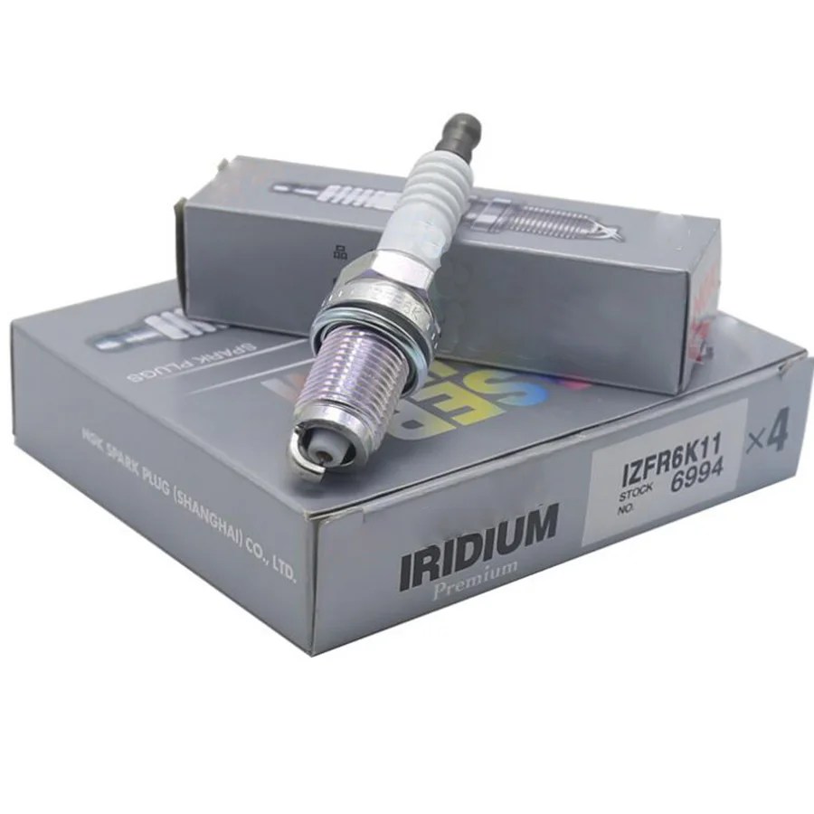 

4pcs/lot NGK IZFR6K11 6994 IZFR6K-11 Iridium Spark Plug For Honda Accord CR-V Acura RSX TSX