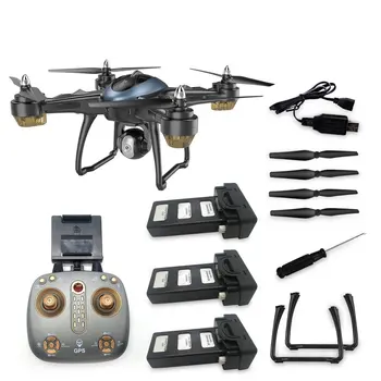 

LH-X38GWF Drone Dual GPS WIFI FPV Drone HD 1080P Camera Remote Control Helicopter RC Drone Professional Drone w/ 3*Batteries
