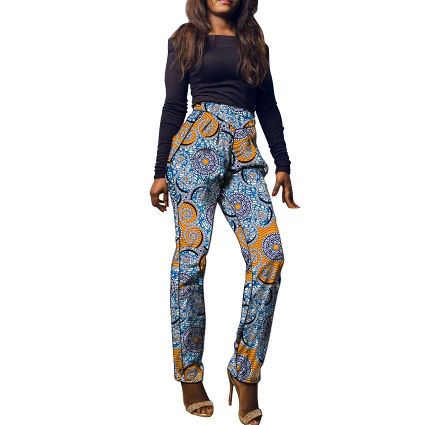 Африканские женские брюки Анкара наряд Модные повседневные брюки с принтом Дашики модные брюки женские на заказ африканская одежда - Цвет: 5