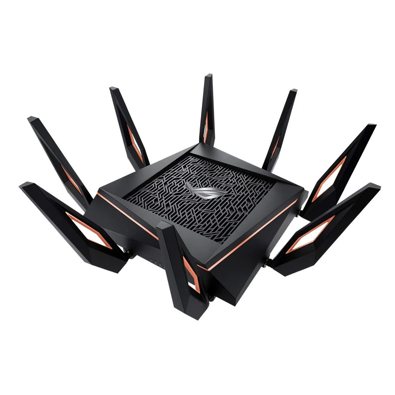 Игровой роутер ASUS тройной Wi Fi с 5 дюймовым дисплеем четырехъядерным процессором 10