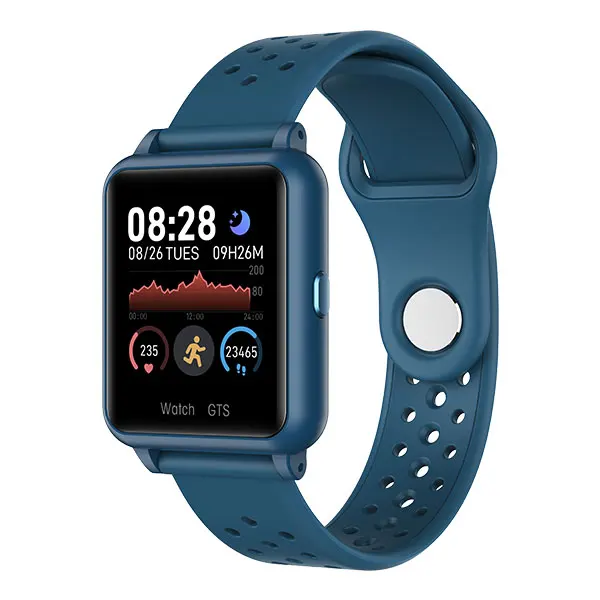 Smartwatch GTS IP67 Waterproof Smart Watch Men Sports Heart Rate Monitor Color Display Women reloj inteligente For Android/IOS - Цвет: Синий