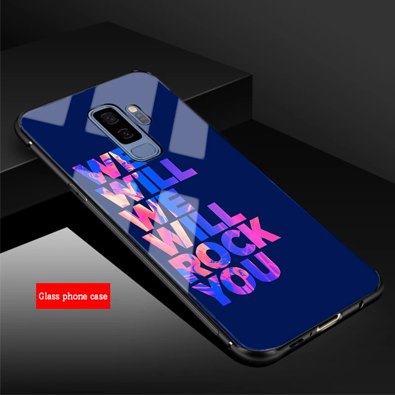 Bohemian Rhapsody queen для samsung Galaxy NOTE 8 9 S8 S9 S10 плюс A6 A6S A8 A7 J6 J8 закаленное Стекло чехол для телефона