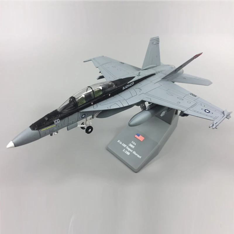 1/100 масштаб США Hornet F-18 F/A-18 Боинг военная ракета бомбардировщик модель игрушка истребитель армии ВВС литой металлический самолет модель игрушки