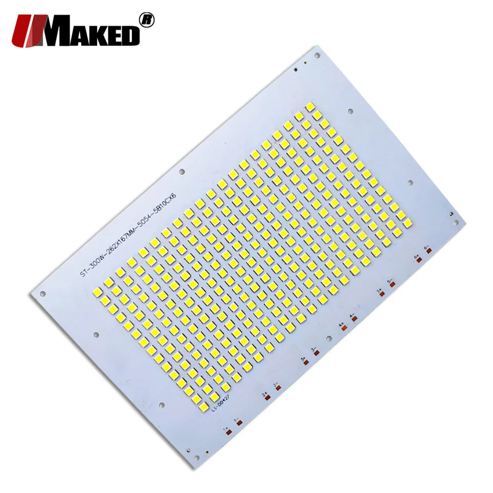 300 Вт 262x167 мм светодиодный PCB SMD5054 установка прожекторов алюминиевая пластина светодиодный радиатор Borad световая панель для Светодиодный наружные прожекторы