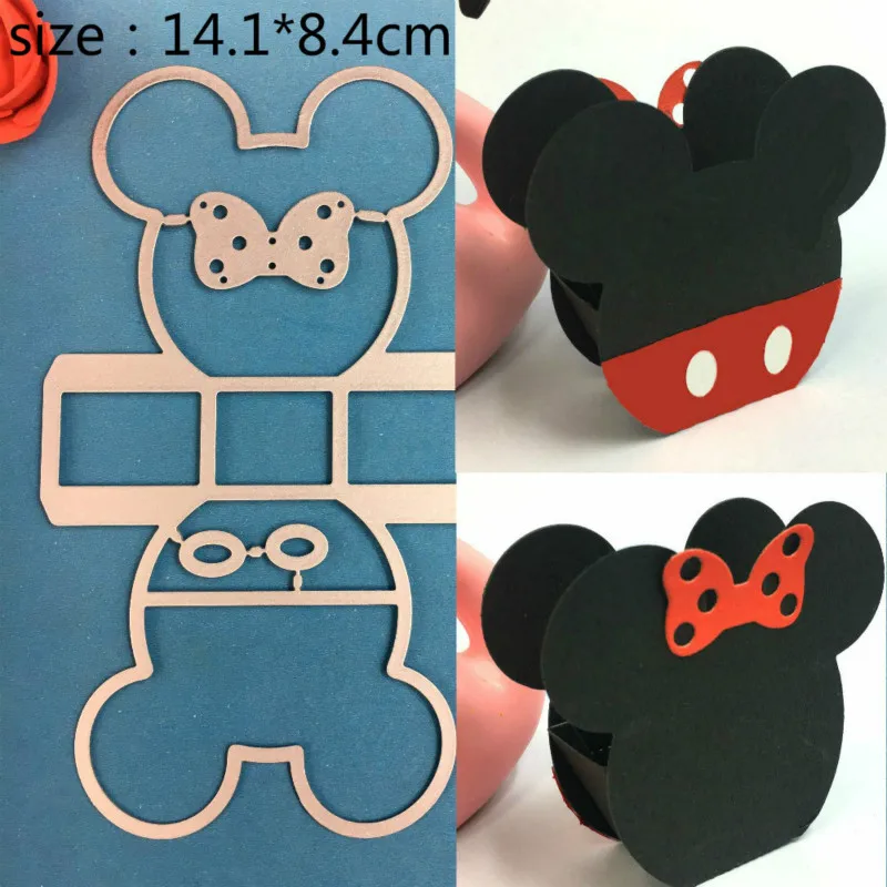 New Gift card box packaging bag die cutting dies scrapbooking embossing folder suit for sizzix fustella big shot cutting machine - Цвет: Светло-желтый