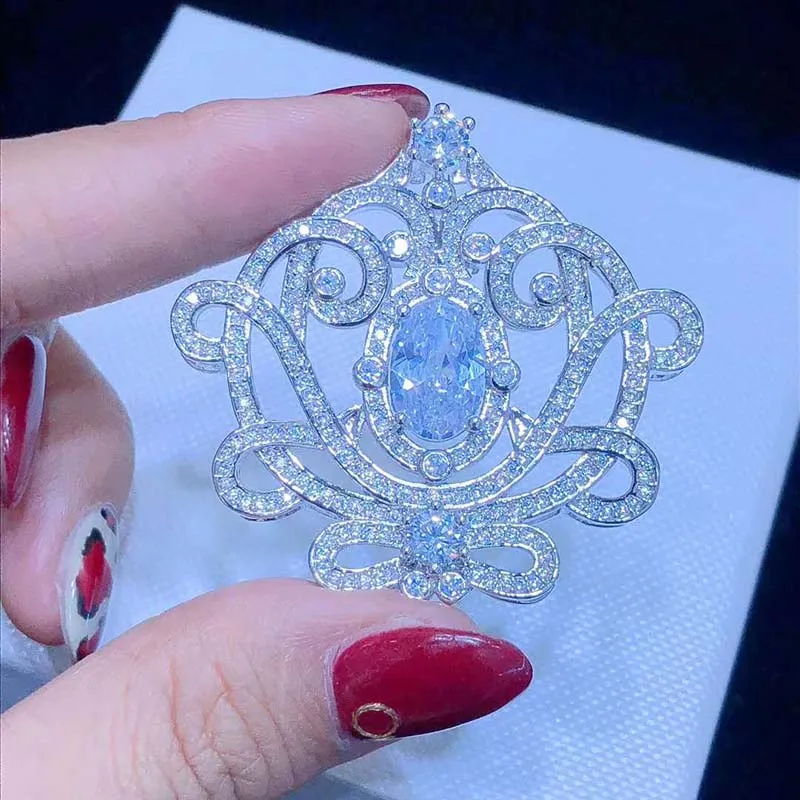 

43X41MM Women's High Quality CZ-inlaid Pearl Bracelet Buckle, necklace buckle, sweater chain connection buckle
