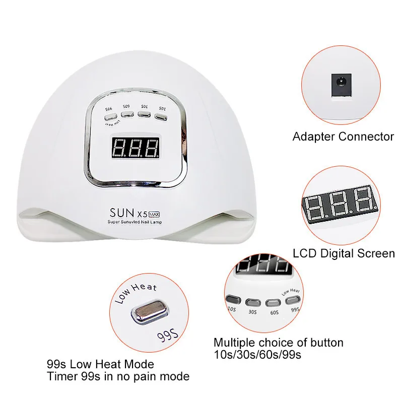Новое прибытие 80W/120W/168 Вт лампа для маникюра быстрое отверждение без сушки ногтей