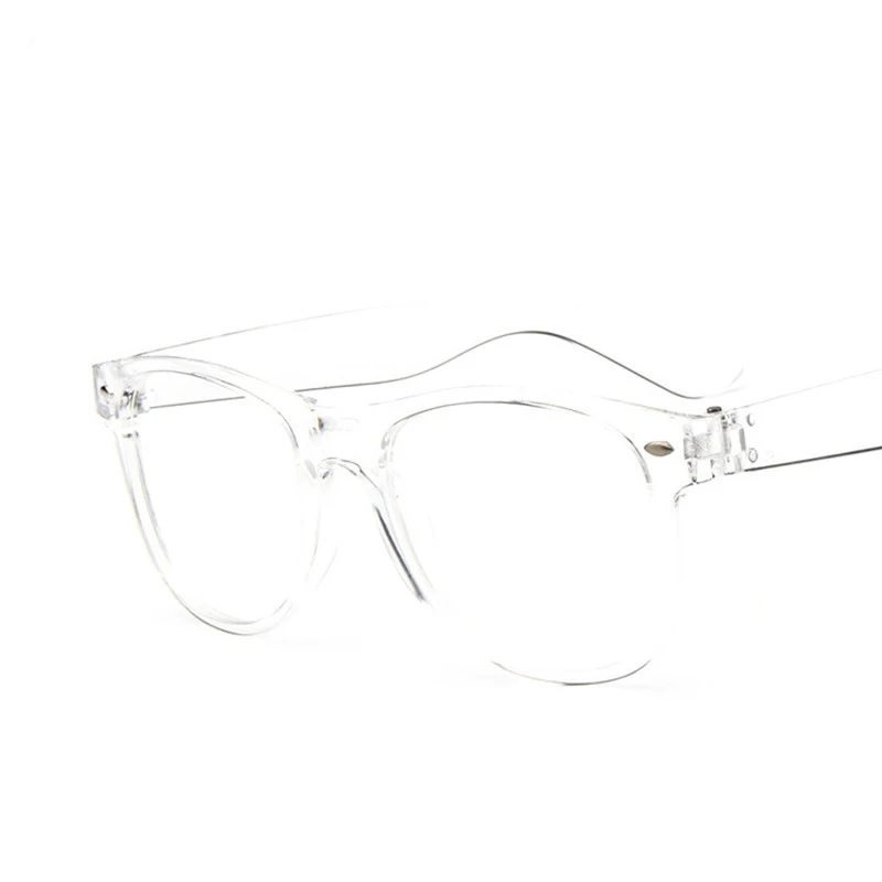 Ретро мужские прозрачные очки прозрачные линзы PC Comotuer квадратные очки оправы для женщин очки для чтения мужские очки - Цвет оправы: transparent