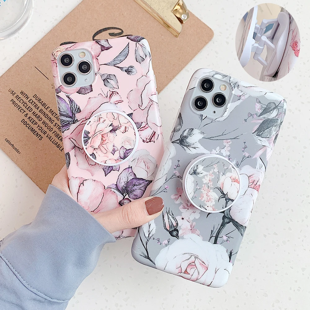 Винтажный цветочный чехол LOVECOM для телефона Samsung S21 S20 S10 S9 S8 Plus A52 A72 A51 A71 Note 20