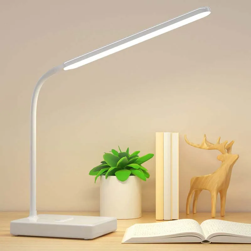 New Desk Lamp Touch Table Lamps For Living Room Gooseneck Desktop Foldable Dimmable Eye Protection Study Luz LED | Лампы и освещение