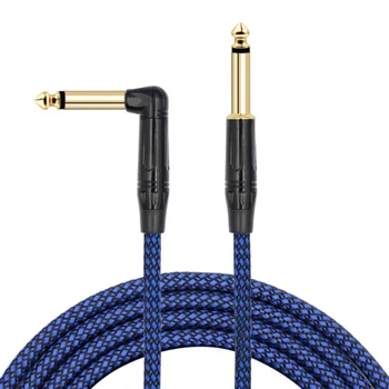 

Cross border customized bass guitar box lead noise reduction cable 6.35 large two core guitar accessories audio cable