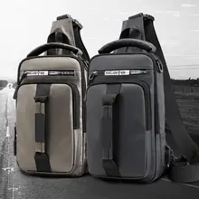 Модная сумка в стиле хип-хоп, нагрудная сумка с разъемом Usb для зарядки, многофункциональная сумка на одно плечо для походов и путешествий