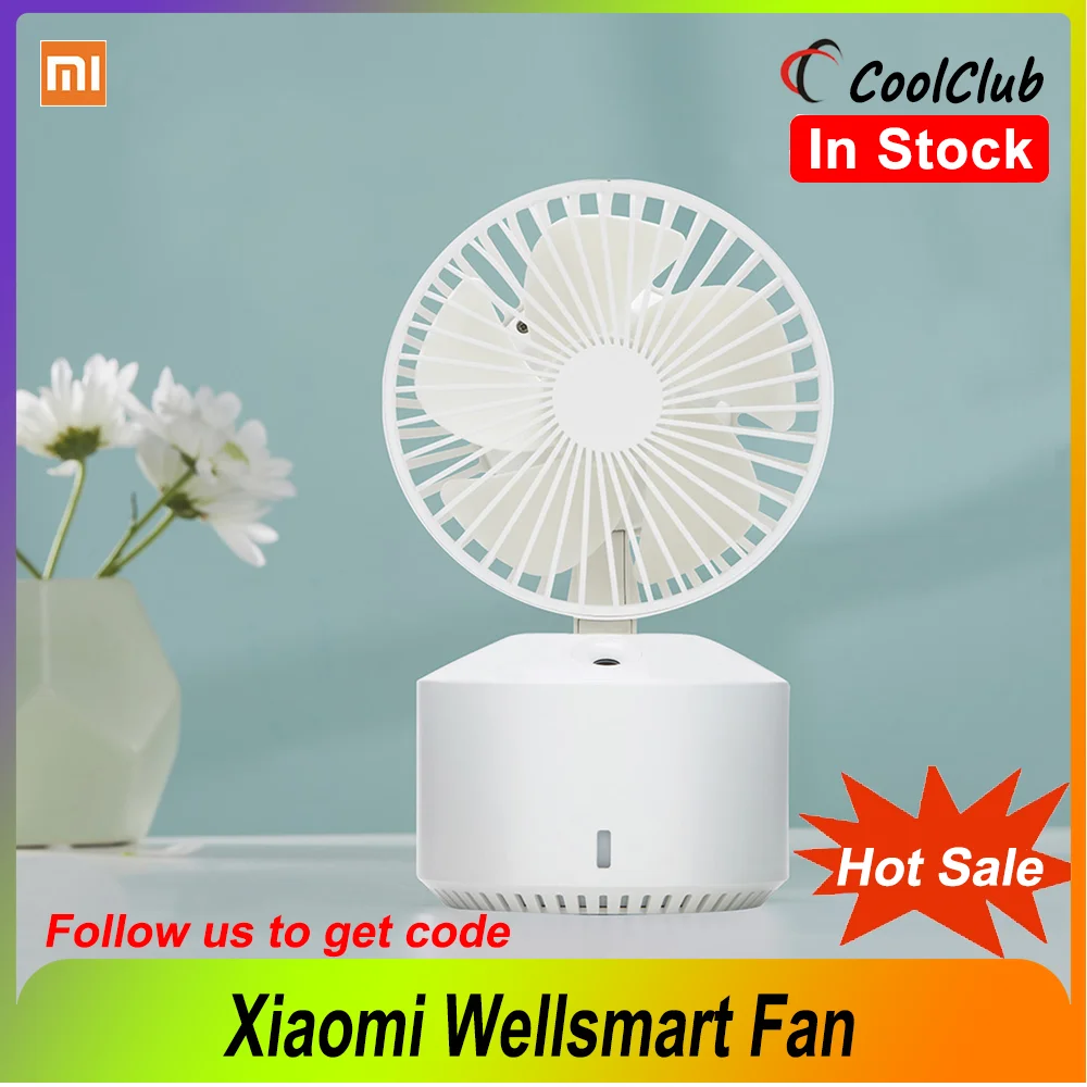 Xiaomi Wellsmart спрей вентилятор 3 в 1 увлажнитель воздуха светодиодный ночник