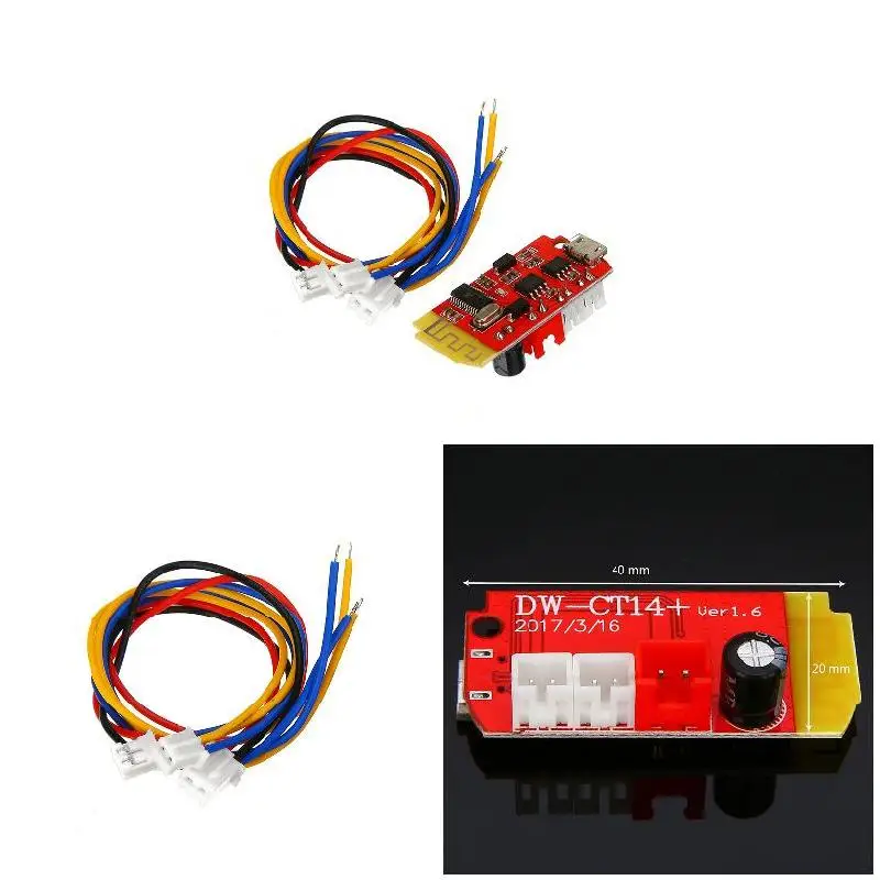CT14 микро Bluetooth мощность Ampifier Модуль платы Bluetooth 4,2 стереоплата IJS998