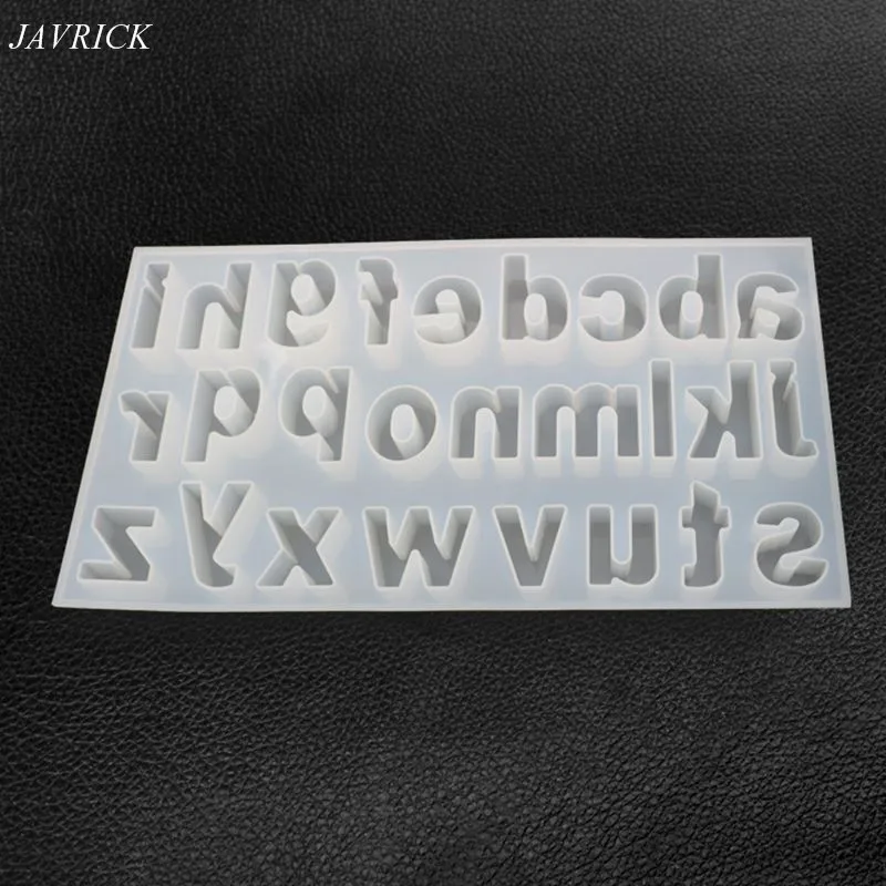 

Creative DIY Crystal Epoxy Mold Lowercase Letter Molds Jewelry Making Mould