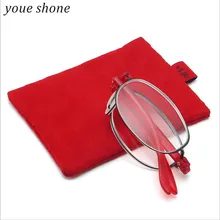 Youe shone, брендовые складные очки, черные, для женщин и мужчин, складные очки для чтения, кожаный чехол