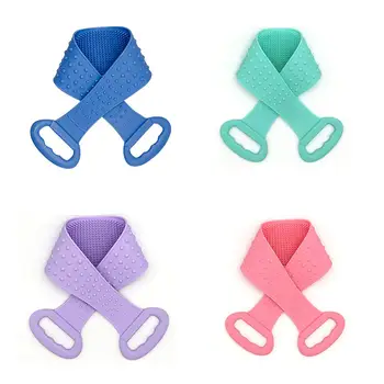 

Silicone Bath Towel Bath Brush Long Pull Back Bath Bath Rub Artifact Bath Massage Bath Towel Shower Silicone Towel Rubbing Back