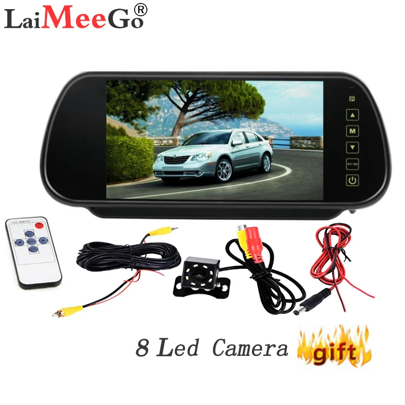 Car Silver Screw Mini HD Camera Rear View Reverse Parking Monitor Night