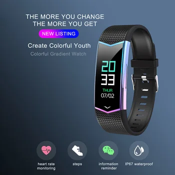 

LV08 Smart Watch Colored Screen Heart Rate Blood Pressure Message Reminder Sports Fitness Tracker Smartwatch,Green