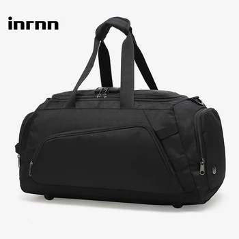 

inrnn Men Travel Duffle Bag with Shoulder Strap Male Waterproof Anti-theft Handbag Large Capacity Business Carry on Luggage Bag