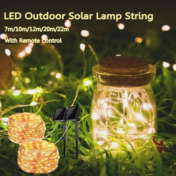 

Christmas or Wedding Decoration Outdoor Solar Energy Led Lights Tinsel Festoon Garland Lighting for Garden Party Light String