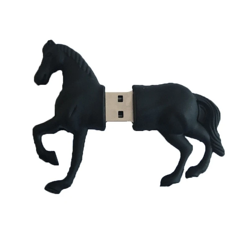 USB флеш накопитель в виде черной лошади 4/8/16/32/64 ГБ|USB флэш-накопители| |