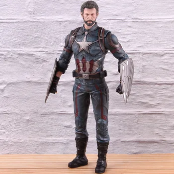 

Captain America PVC Collectible Action Figure Avengers Endgame Model Toy Captain America Marvel Statue 30cm