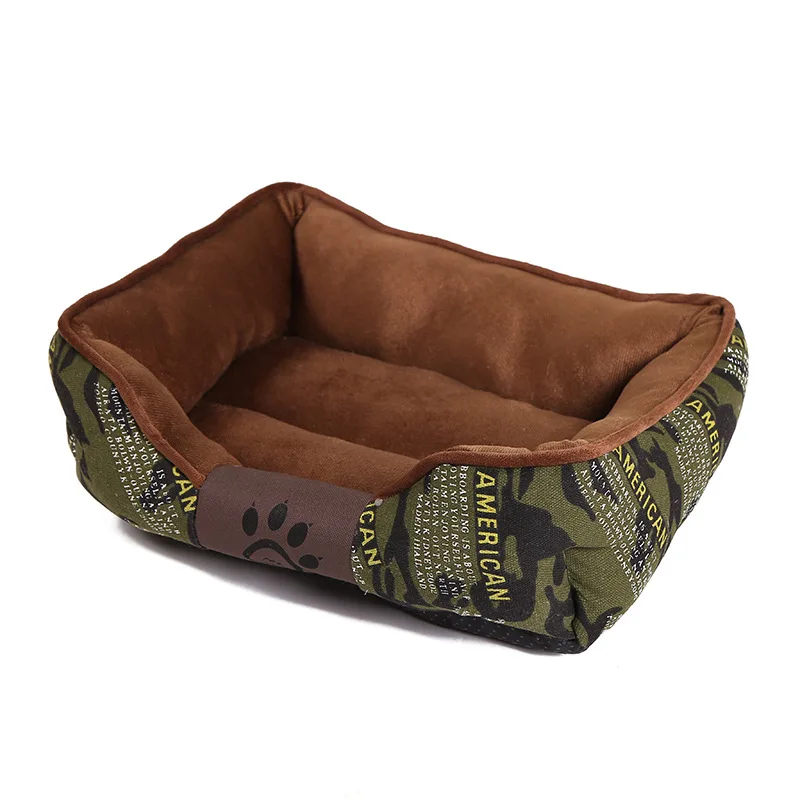 Зимняя одежда для собак кровать с принтом модная пещера для кошек camas para perro высокое качество кровать для кошек собаки кровати для средних собак - Цвет: 2