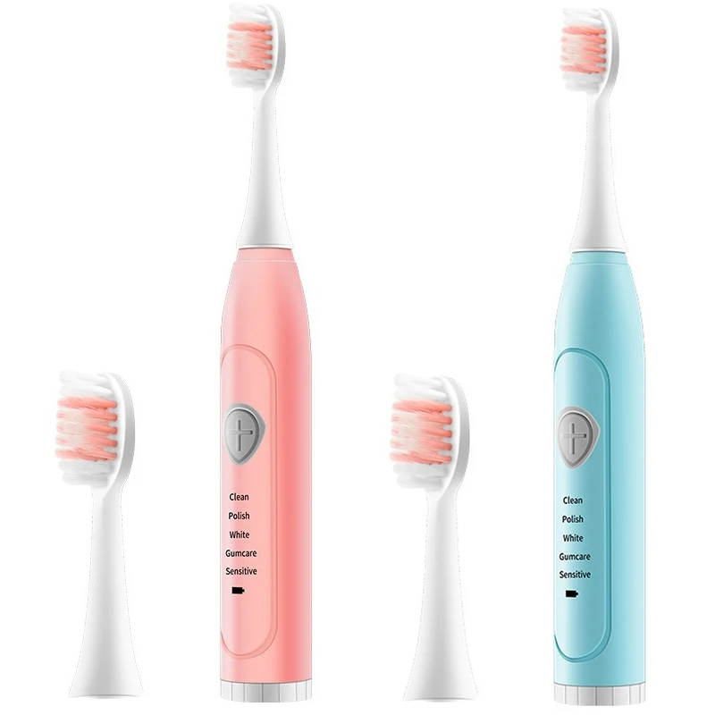 Electric Toothbrush Adult Sonic Brush USB Replacement Brush Heads