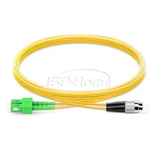 15 м SC/APC-FC/UPC Simplex 2,0 мм одномодовый волоконно-оптический патч-корд, SC-FC волоконно-оптический SC патч-корд, SC-FC FTTH кабель