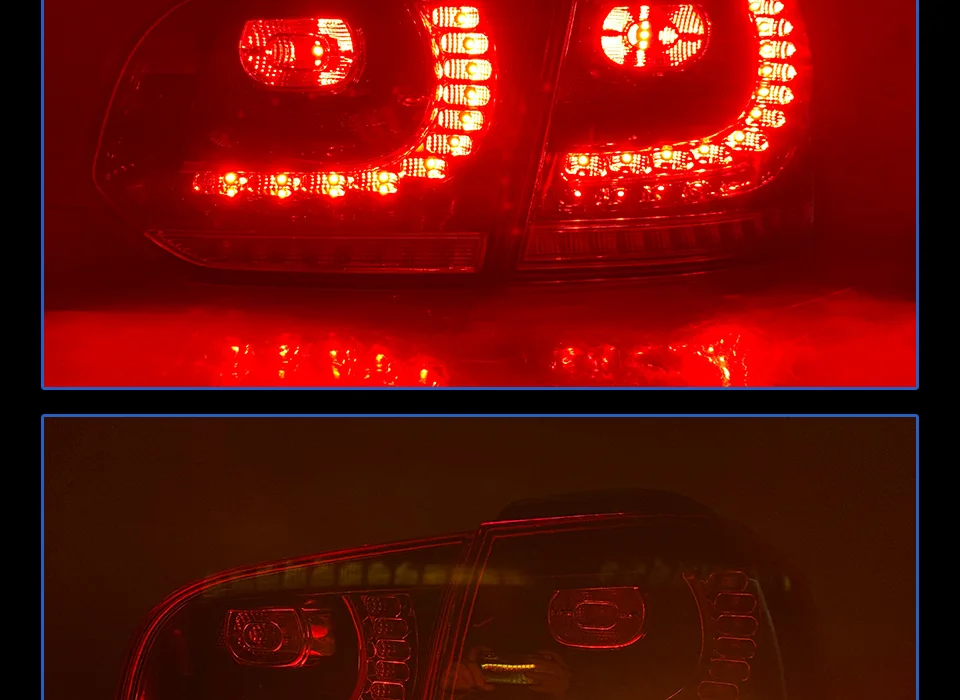 Задние фонари для VW 2009-2012 Golf 6 R20 DRL дневные ходовые огни Задний фонарь светодиодный Биксеноновая лампа Противотуманные фары тюнинг автомобильные аксессуары