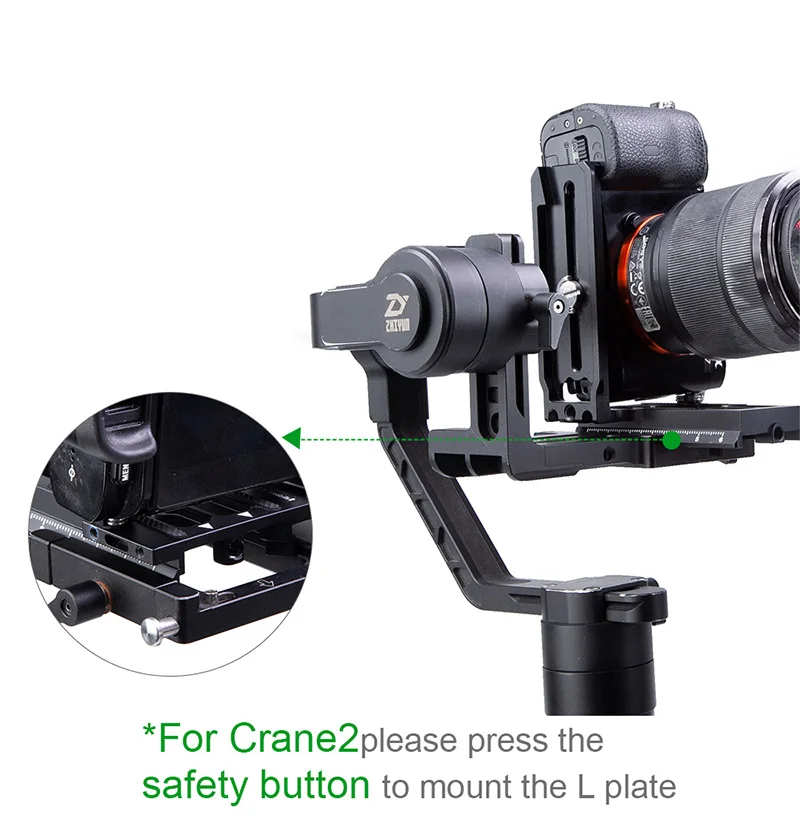 Lanparte быстроразъемный L кронштейн для Zhiyun Crane 3, 2, Weebills Gimbal аксессуары