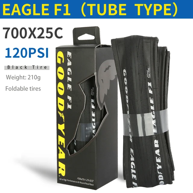 GOODYEAR　EAGLE F1　チューブタイプ　700×32c　BLACK GOODYEAR EAGLE F1 チューブレス 700×32c BLACK - メルカリ