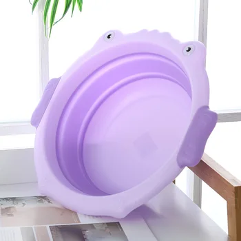 

Portable Travel Folding Basin Foldable Wash Plastic Basin Creative Household Baby Washbasin