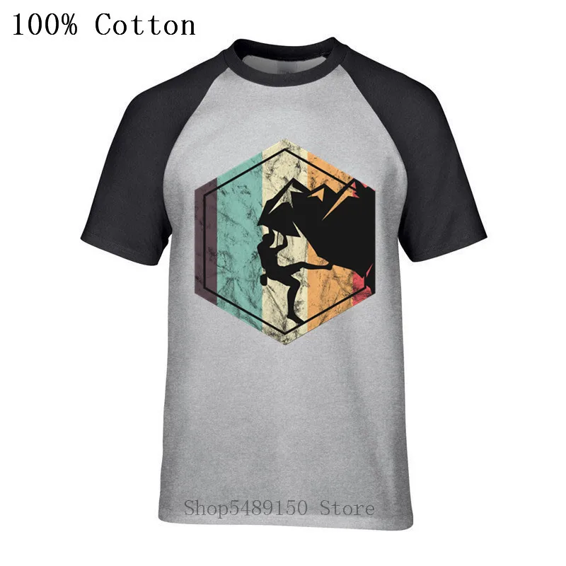 Climb Cool Graphic Design 2019 New Harajuku Vintage Tee Shirt Retro Rock Climbing Tshirt Men Hiking Casual Fitness T-Shirt Homme