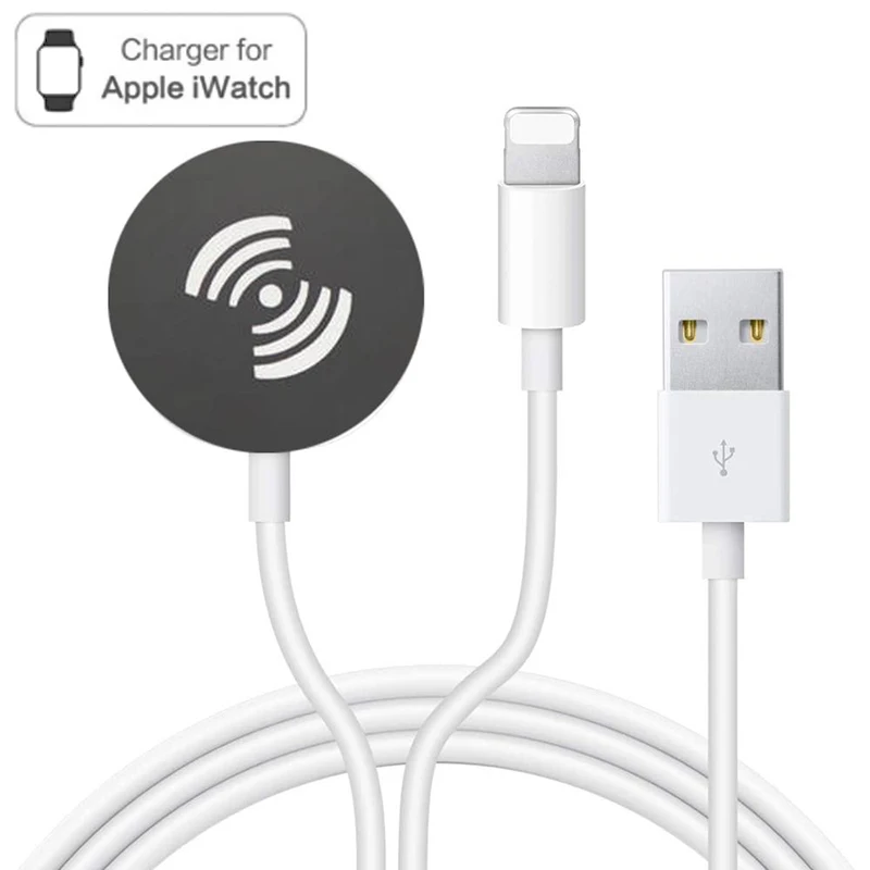 2 in 1 Portable Wireless Charger for IWatch 6 SE 5 4 Magnetic Charging Dock Station USB Cable Apple Watch Series 3 | Электроника