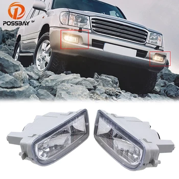 

POSSBAY Car Front Bumper Fog Lights for Toyota Land Cruiser(J100/J105) 1998/1999/2000/2001/2002/2003/2004-2007 Fog Lamp Shell