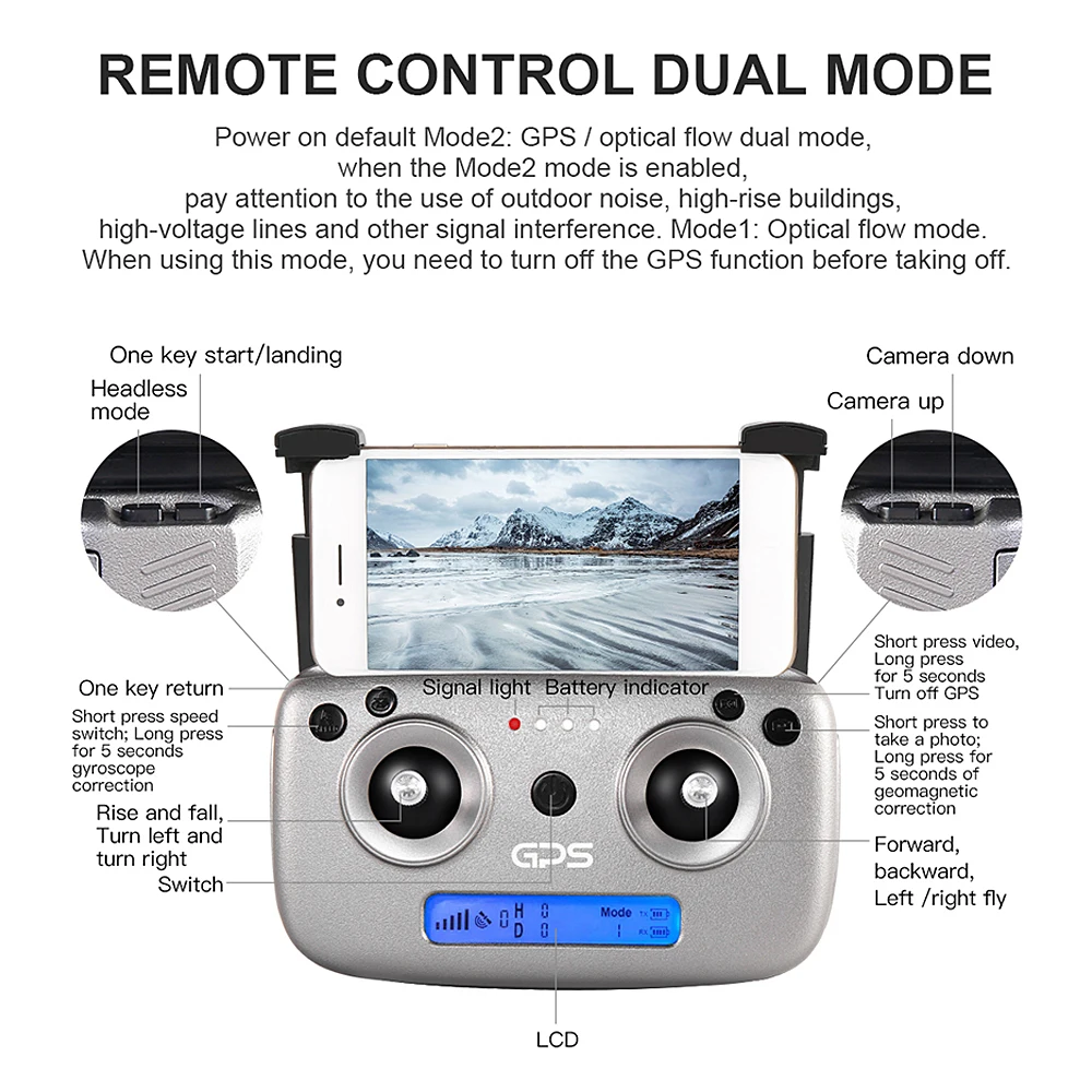 SG907 gps Дрон с 4K HD двойной камерой Широкий угол анти-встряхивание Wi-Fi FPV RC складной Дрон Профессиональный gps Следуйте за мной