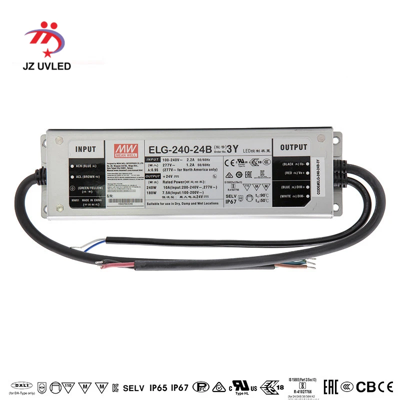 RW120TC 200W IP67 Dimming Constant current source for UV LED module gel