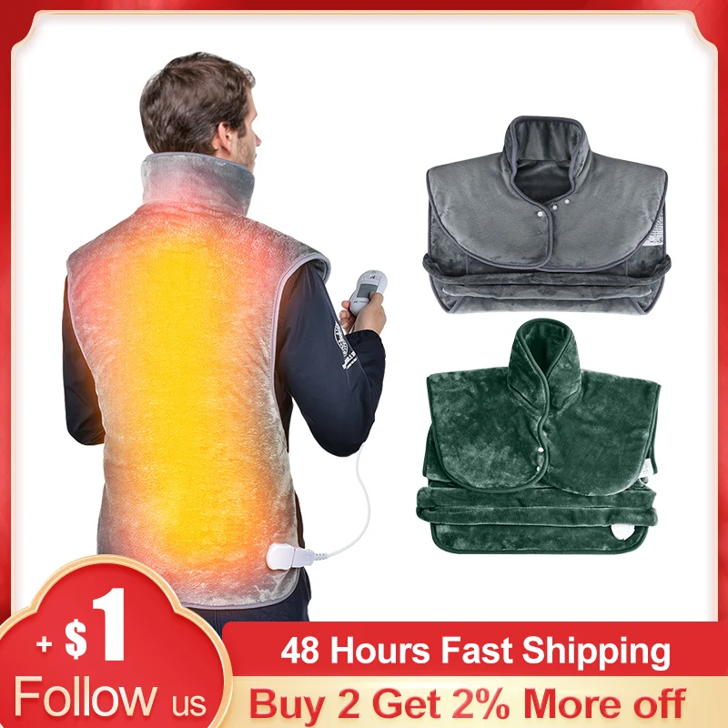 Electric Heating Pad For Back Pain Relief Electric Heat Wrap Neck