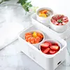 LIFE ELEMENT Lunch Box Electric Xiao Heated Lunchbox Heated Food Container Timing Multifunctional Ceramic Liner Double Layer 2