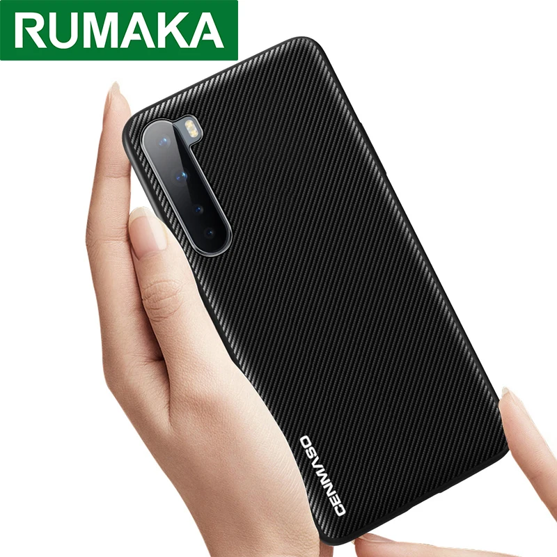 Один плюс Nord чехол для Oneplus 8T Обложка углеродное волокно кожаный текстурный задняя крышка полный защитный