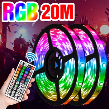 5050 Led Strips 5M 10M 15M 20M Rgb Licht Strip 12V Led Flexibele Lint Waterdicht rgb Led Verlichting Voor Tv Achtergrond Decoratie