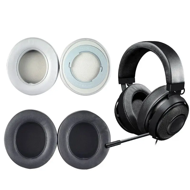 Sponge Earphone cover Foam ear pads for Razer Kraken Pro V2 headphones with high quality buckles