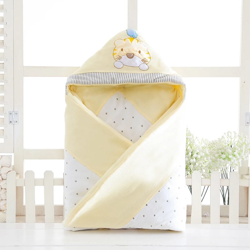 

Newborn Swaddle Blanket Wrap Cotton Thicken Baby Sleeping Bag Winter Baby Sleeping Bag Envelope for Newborn Stroller Sleepsacks